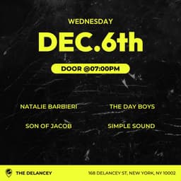 Natalie Barbieri, The Day Boys, Son of Jacob, Simple Sound  image